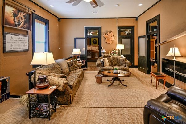 Interior, Living room, Recessed Lighting