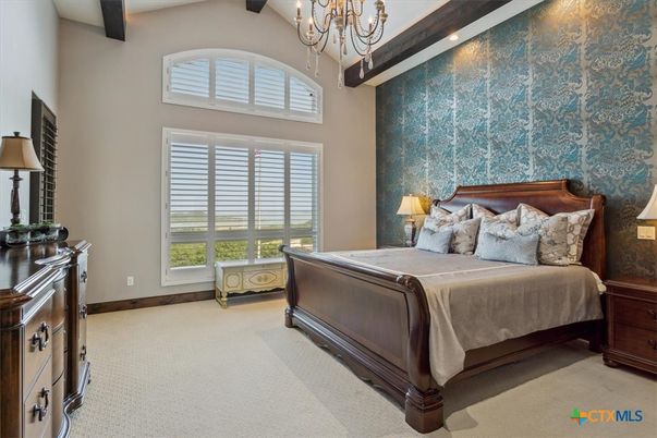 Bedroom, Chandelier, Interior, Recessed Lighting