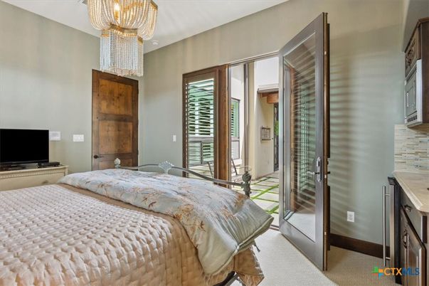 Bedroom, Chandelier, Interior