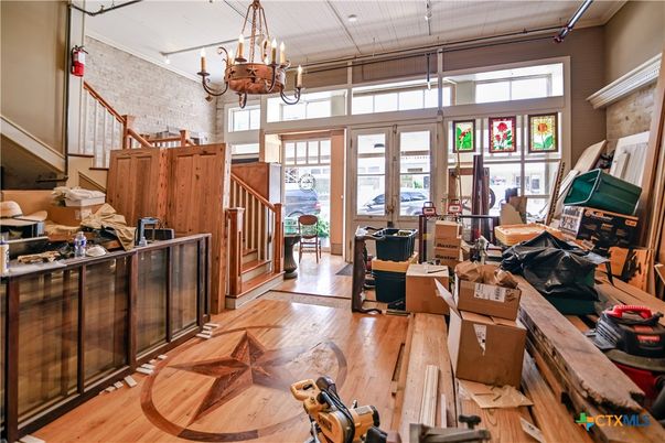 Chandelier, Interior, Living room, Wood Texture Flooring