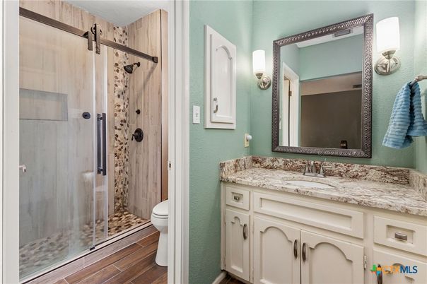 Bathroom, Interior, Wood Texture Flooring