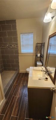 Bathroom, Interior, Wood Texture Flooring