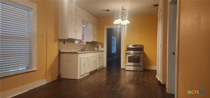 Interior, Kitchen, Pendant Lights, Stainless Steel Appliances, Wood Texture Flooring