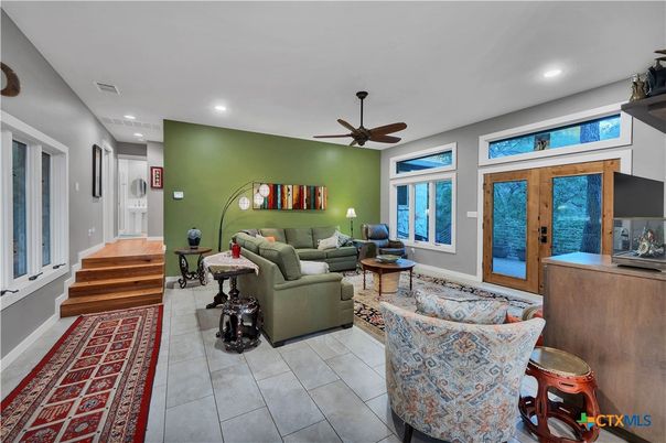 Interior, Living room, Recessed Lighting