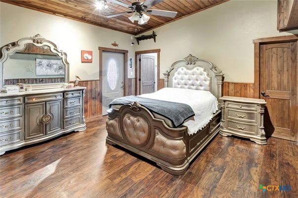 Bedroom, Interior, Wooden Ceilings, Wood Texture Flooring