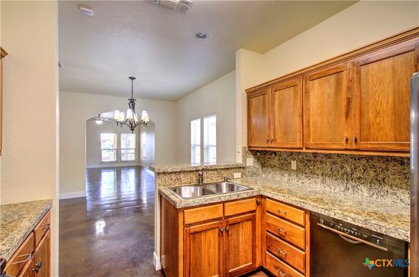 Chandelier, Interior, Kitchen, Wood Texture Flooring