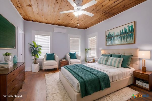 Bedroom, Interior, Wooden Ceilings, Wood Texture Flooring