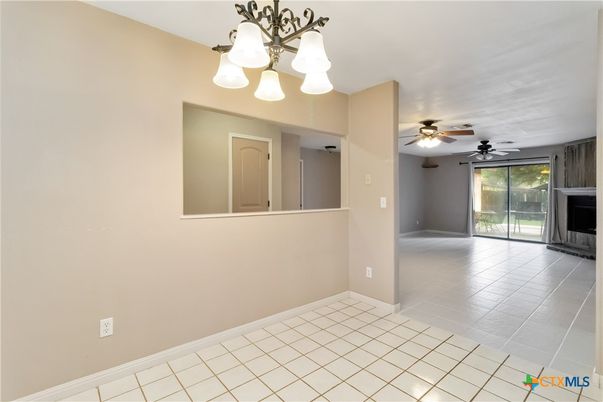 Chandelier, Empty room, Fireplace, Interior