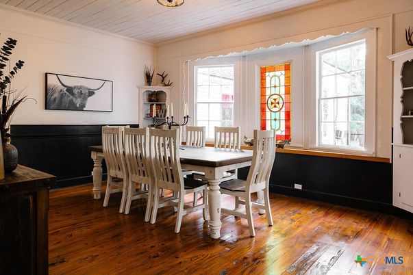 Dining room, Interior, Wood Texture Flooring