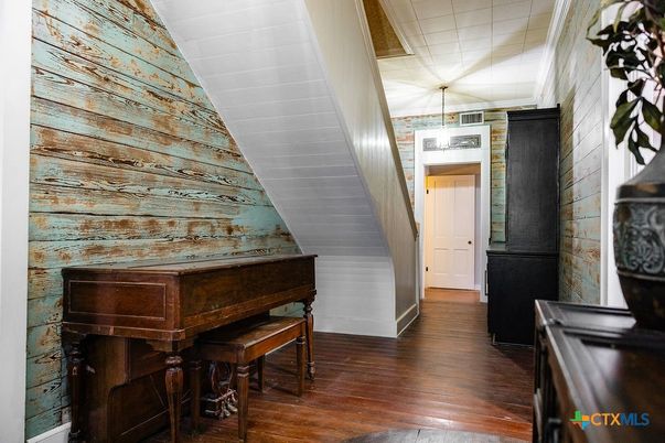 Interior, Pendant Lights, Piano, Wood Texture Flooring