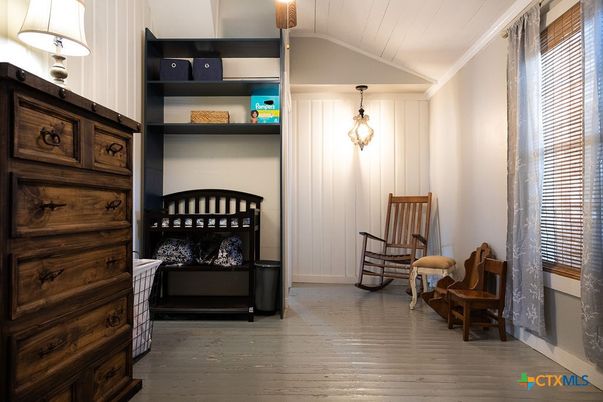 Bedroom, Interior, Pendant Lights, Wood Texture Flooring