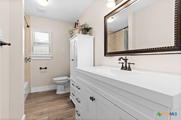 Bathroom, Interior, Wood Texture Flooring