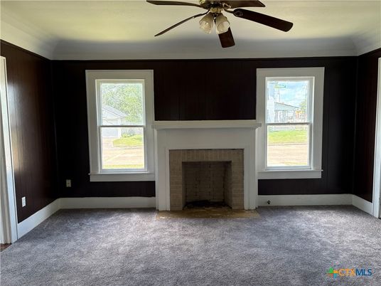 Empty room, Fireplace, Interior
