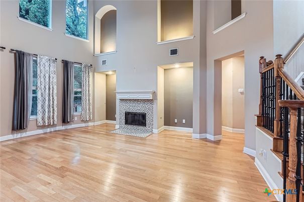 Fireplace, Interior, Wood Texture Flooring