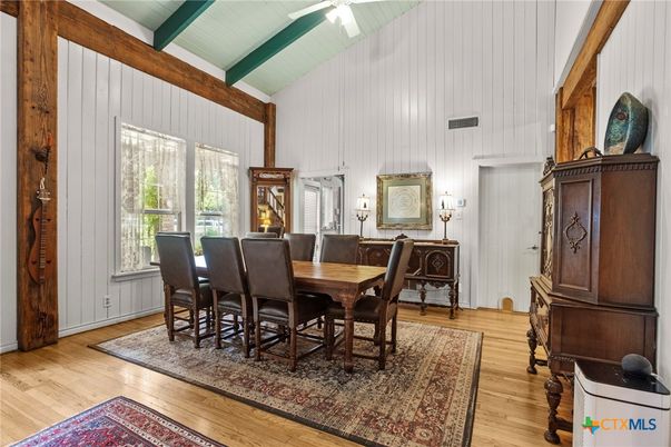 Dining room, Interior, Wood Texture Flooring