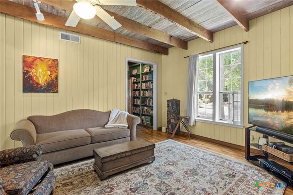 Interior, Living room, Wooden Beams, Wood Texture Flooring