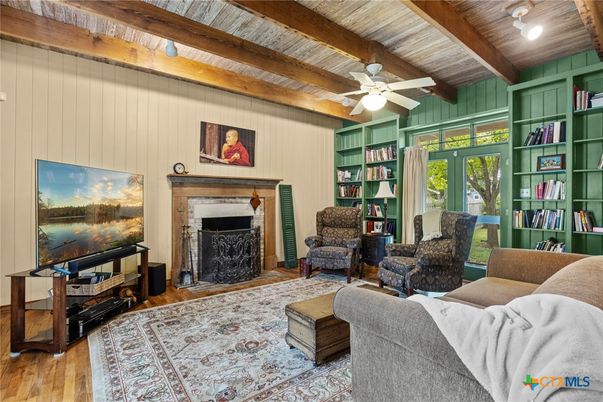Fireplace, Interior, Living room, Wooden Beams, Wooden Ceilings, Wood Texture Flooring