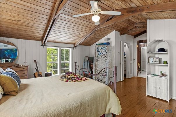 Bedroom, Interior, Wooden Beams, Wooden Ceilings, Wood Texture Flooring