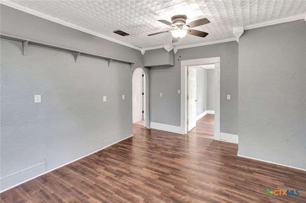 Empty room, Interior, Walk-in Closets, Wood Texture Flooring