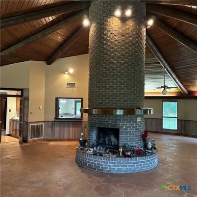 Fireplace, Interior, Wooden Beams, Wooden Ceilings