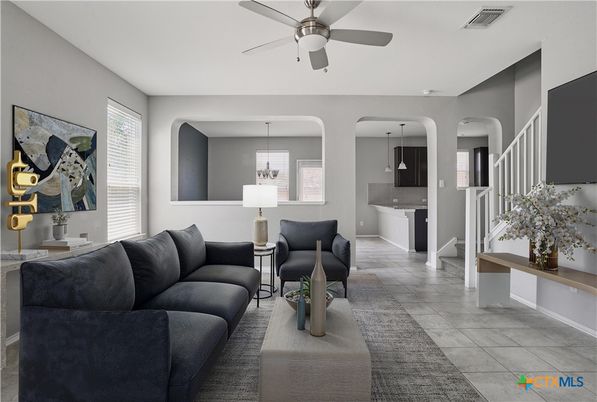 Interior, Kitchen, Living room, Pendant Lights
