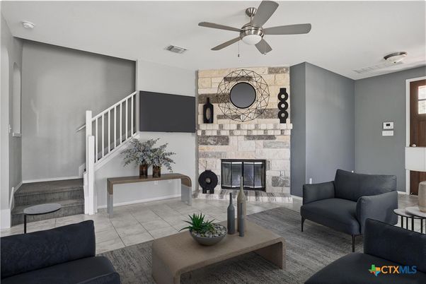 Fireplace, Interior, Living room
