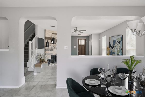 Dining room, Fireplace, Interior