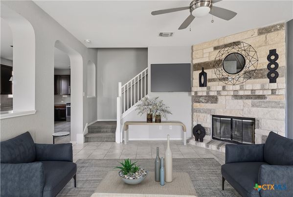 Fireplace, Interior, Living room, Stone Walls