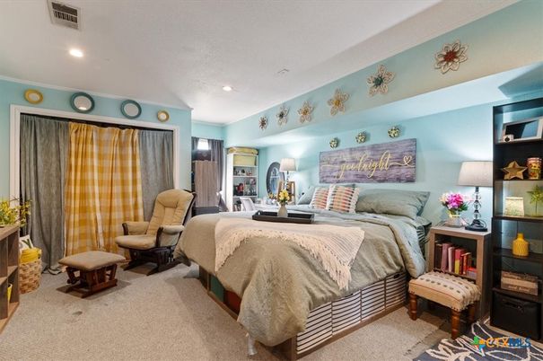 Bedroom, Interior, Recessed Lighting