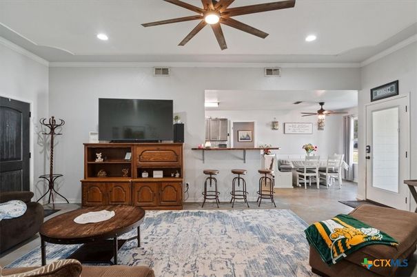 Dining room, Interior, Living room, Recessed Lighting
