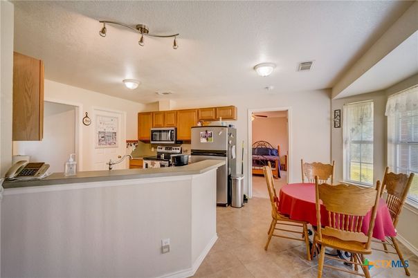 Dining room, Interior, Kitchen, Stainless Steel Appliances