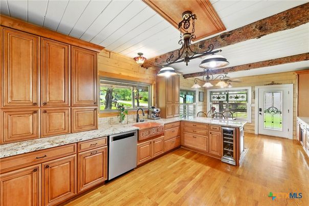 Interior, Kitchen, Wood Texture Flooring