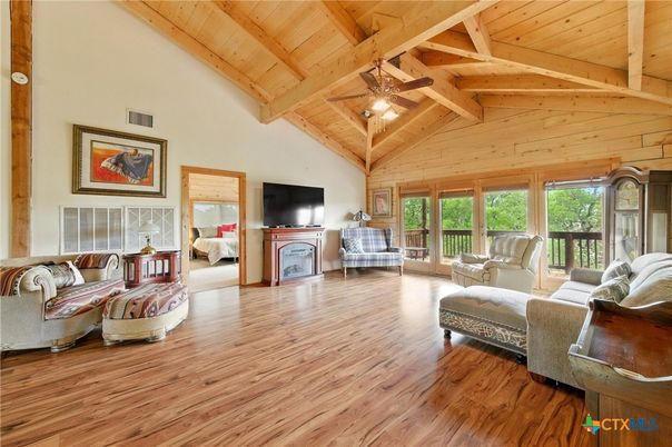 Fireplace, Interior, Living room, Wooden Beams, Wooden Ceilings, Wood Texture Flooring, Wooden Walls
