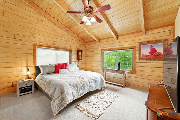 Bedroom, Interior, Wooden Ceilings, Wooden Walls