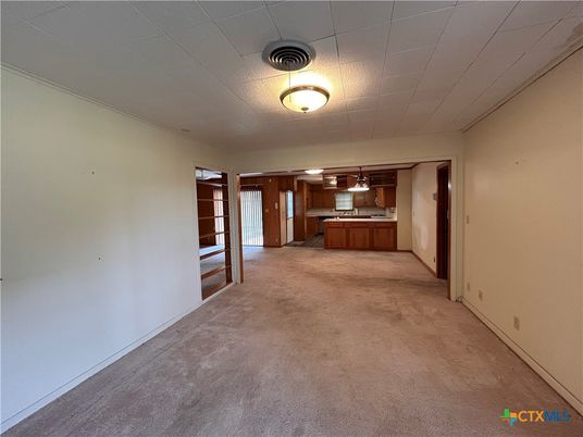 Empty room, Interior, Kitchen, Pendant Lights