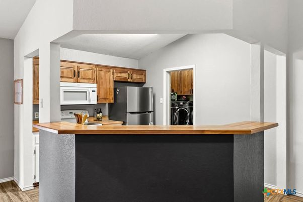 Interior, Kitchen, Wood Texture Flooring