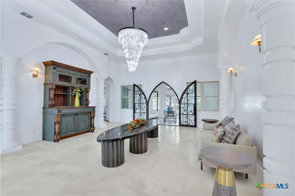 Chandelier, Interior, Recessed Lighting