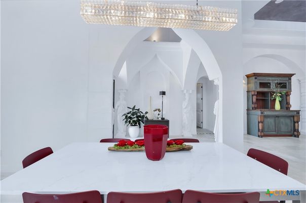 Chandelier, Dining room, Interior