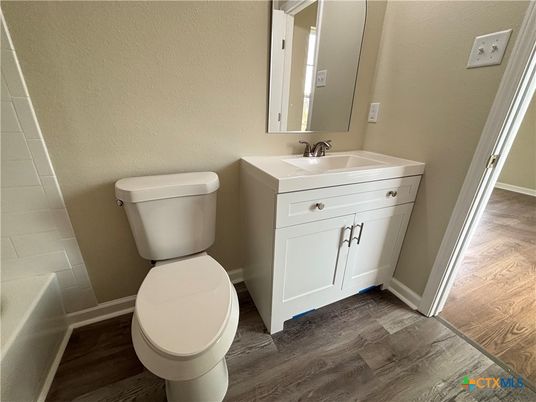 Bathroom, Interior, Wood Texture Flooring
