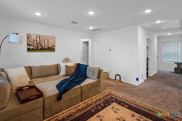 Interior, Living room, Recessed Lighting