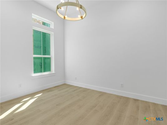 Empty room, Interior, Pendant Lights, Wood Texture Flooring