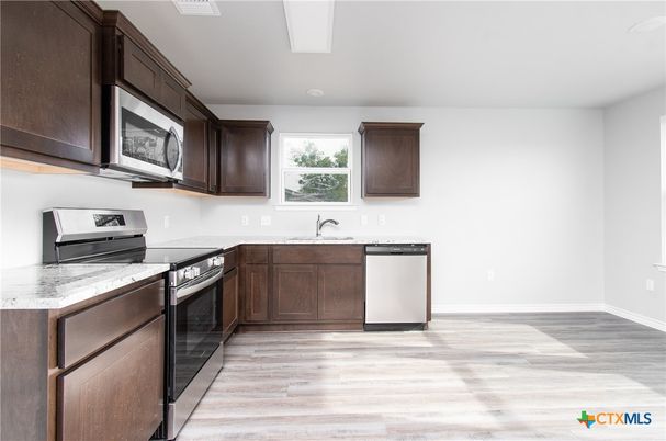 Interior, Kitchen, Wood Texture Flooring