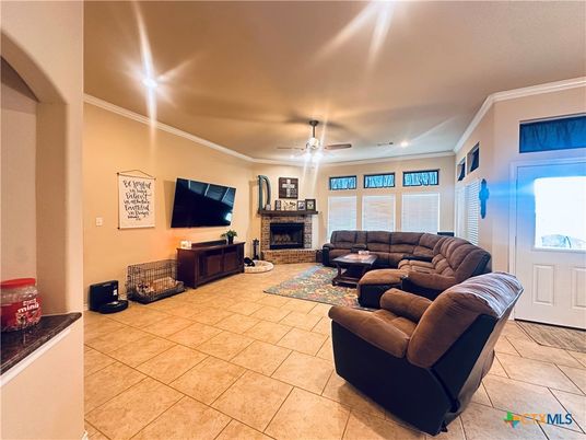 Fireplace, Interior, Living room, Recessed Lighting