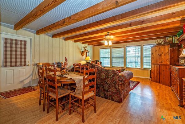 Dining room, Interior, Living room, Wooden Beams, Wood Texture Flooring