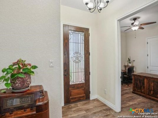 Chandelier, Interior, Wood Texture Flooring