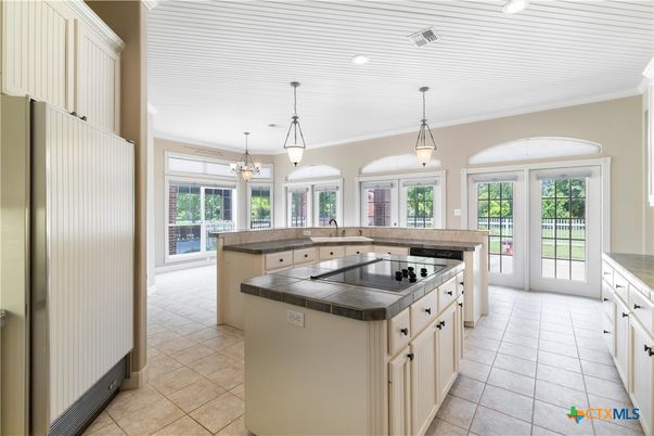 Interior, Kitchen, Pendant Lights, Recessed Lighting, Tile Countertops