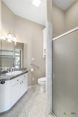 Bathroom, Glass Shower, Interior, Tile Countertops