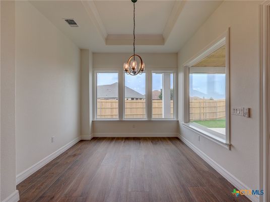 Chandelier, Empty room, Interior, Wood Texture Flooring