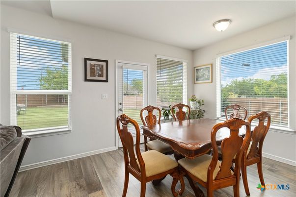 Dining room, Interior, Wood Texture Flooring