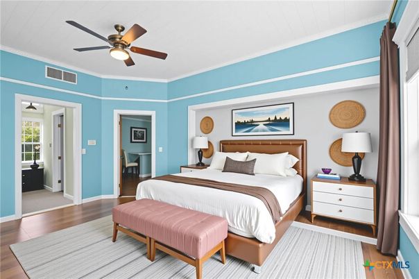 Bedroom, Interior, Wood Texture Flooring